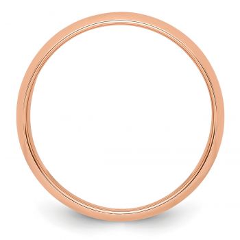 Plain Polished 6mm Wedding Band in 14K Rose Gold 2