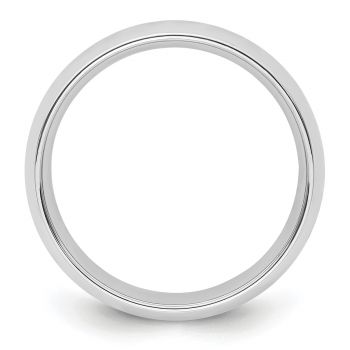 7mm Plain Comfort Fit 14K White Gold Wedding Band Ring 2