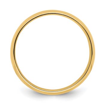 14K Gold Comfort-Fit Lightweight 8mm Wedding Band Ring 2