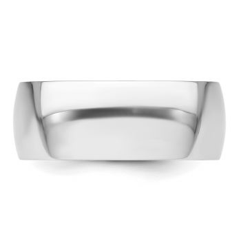 8mm Comfort-Fit Lightweight Wedding Band Ring in Platinum 3