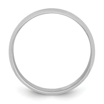 Platinum 8mm Plain Lightweight Wedding Band Ring 2
