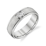 Handmade Platinum Diamond Wedding Band Ring