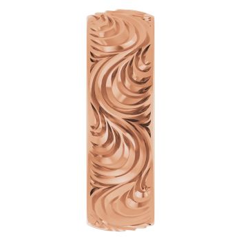 14K Rose Gold Paisley Scroll Wedding Band for Men 4