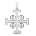 Platinum Jerusalem Cross Pendant