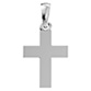 Handmade 14K White Gold Tiny Cross Pendant
